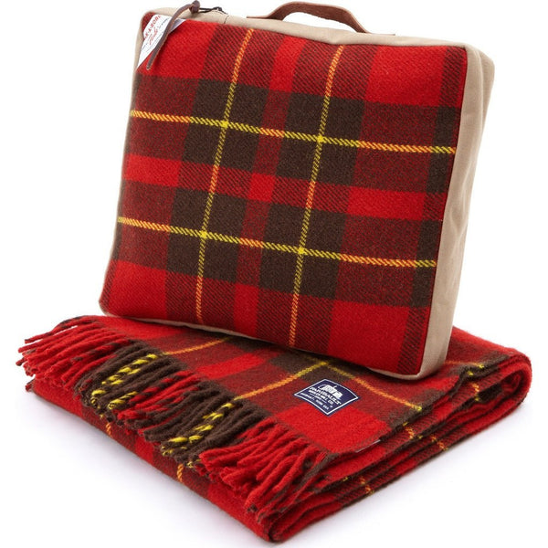 Faribault Pak-a-Robe Plaid Packable Wool Throw | Nokomis Red 17252 50x60