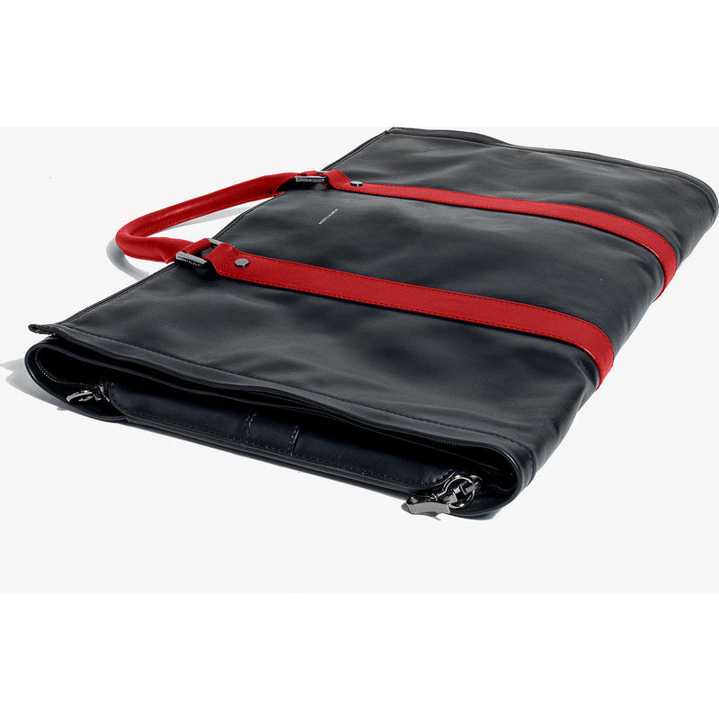 Hook & Albert Project 11 Leather Weekender Bag | Red