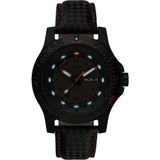 traser H3 Red Combat Watch | Leather Red Stitch Strap 105502