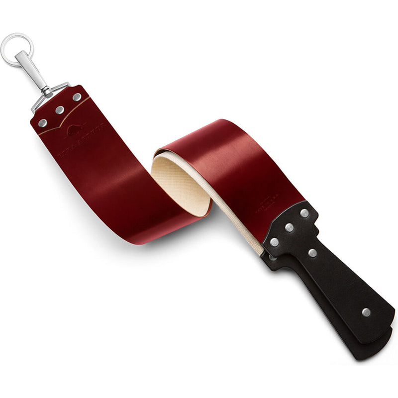 Ezra Arthur 2.5" Cordovan Razor Strop | Red