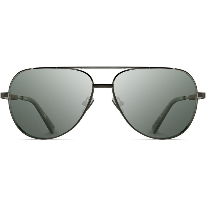 Shwood Redmond Titanium Sunglasses | Black Chrome Titanium & Mahogany / G15 Polarized WTRBCTFP