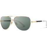 Shwood Redmond Titanium Sunglasses | Gold & Ebony / G15