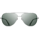 Shwood Redmond Titanium Sunglasses | Silver & Ebony / G15