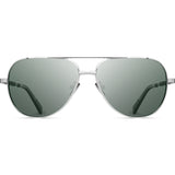 Shwood Redmond Titanium Sunglasses | Silver & Ebony / G15 Polarized
