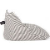 Wild Design Lab Reeve Bean Bag Chair Cover | Grey/White Stripes BBCR