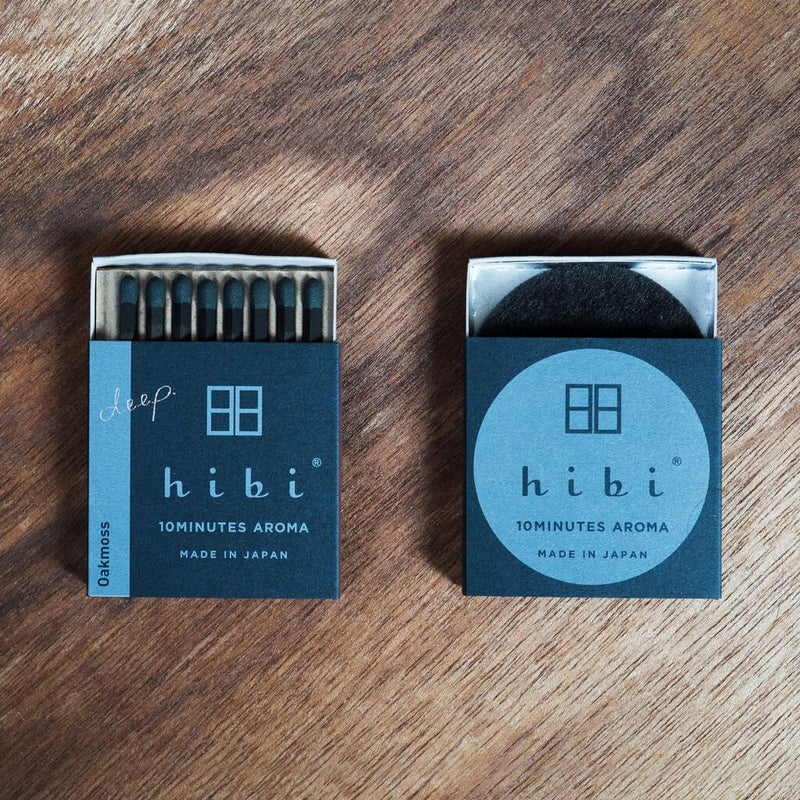 Hibi Box of 8 Incense Matches | Oakmoss
