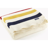 Faribault Revival Stripe Wool Throw | Bone White 2234 50" x 72"