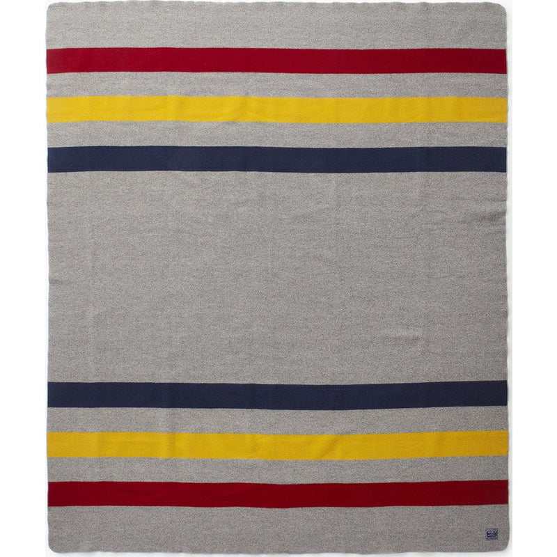 Faribault Revival Stripe Wool Blanket | Gray 1626 Twin/1619 Queen