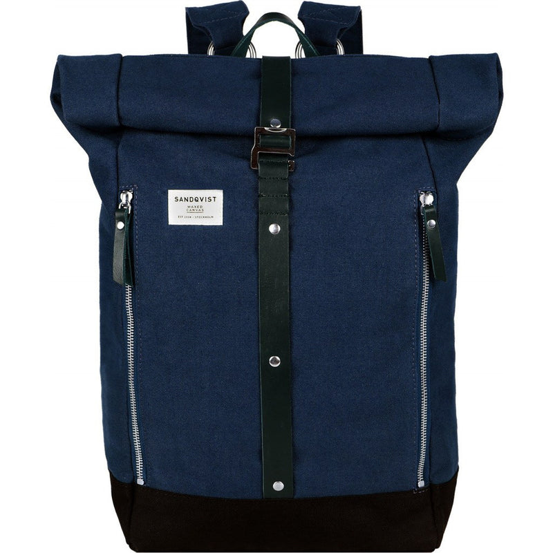Sandqvist Rolf Rolltop Backpack | Waxed Blue SQA667
