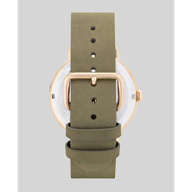 The Horse Heritage Polished Rose Gold Taupe Watch | Taupe H5