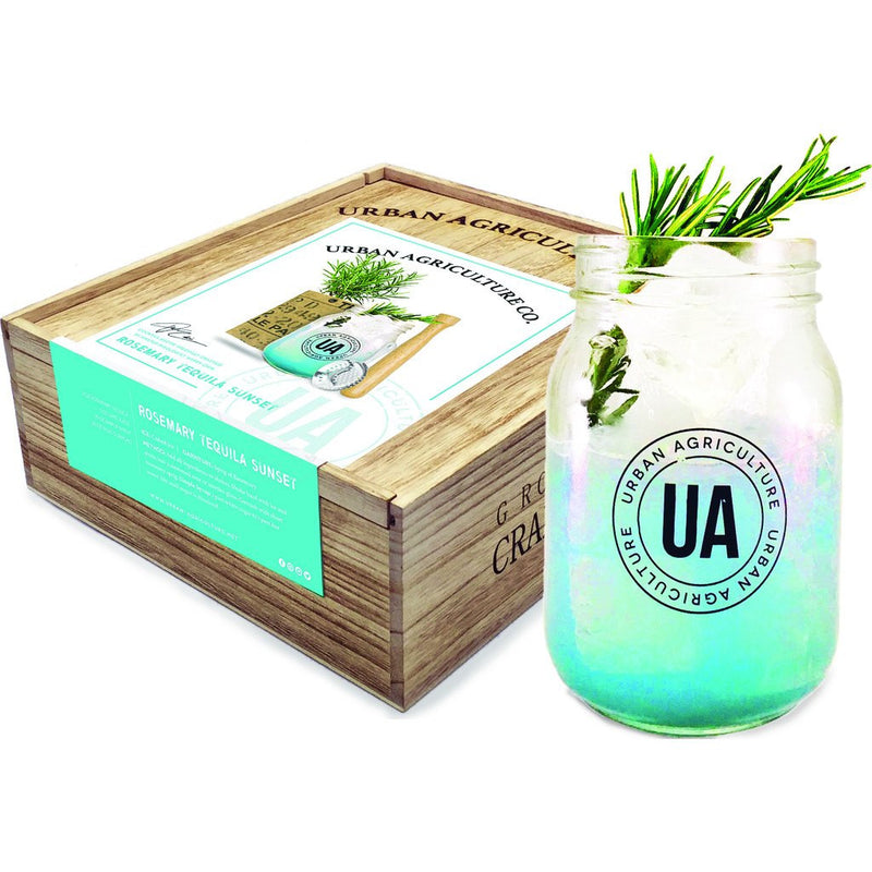 Urban Agriculture Grow Your Own Craft Cocktail Kit | Blue Rosemary Drink GYOCC8