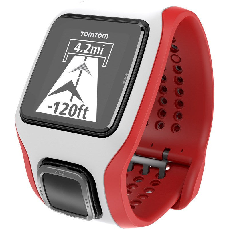 TomTom Multi-Sport Cardio GPS Watch White/Red | 1RH000103