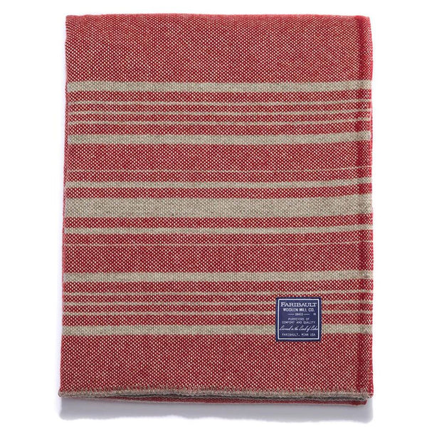 Faribault Weekender Throw | Rust/Truffle