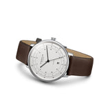 Sternglas Hamburg Automatic Watch | Silver/Premium Dark Brown