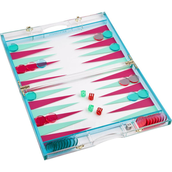 Sunnylife Lucite Backgammon Super Fly