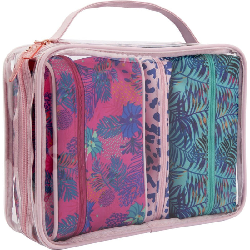 Sunnylife Travel Bag Set of 4 | Large/Electric Bloom