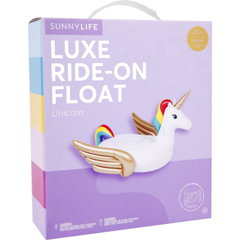 Sunnylife Luxe Ride-On Float | Unicorn