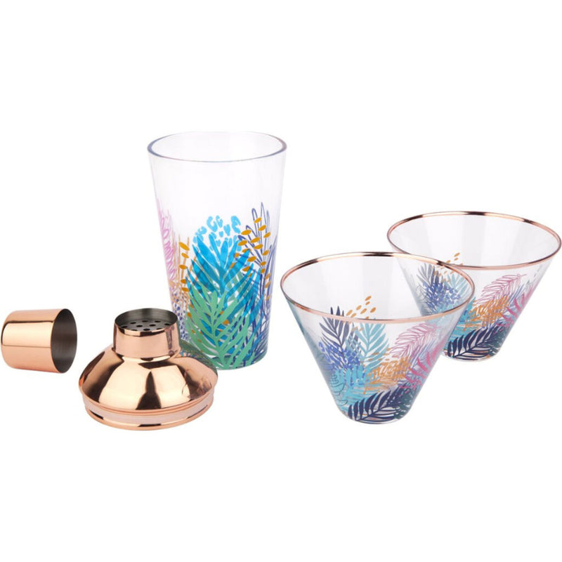 Sunnylife Luxe Shaker & Glass Set | Electric Bloom