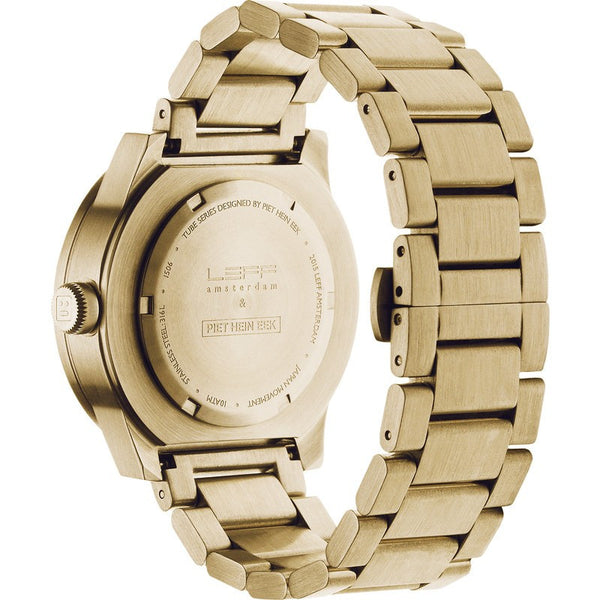 LEFF amsterdam S42 Tube Watch | Brass Plated Stainless Steel