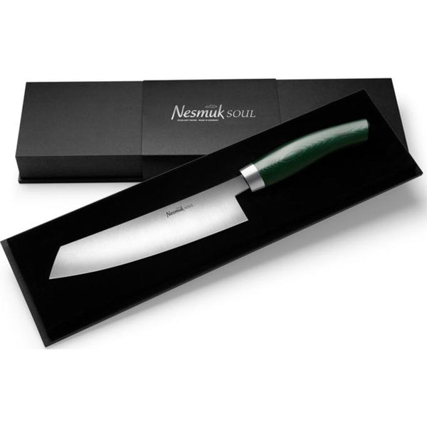 Nesmuk Soul Chef's Knife 180 Micarta Green