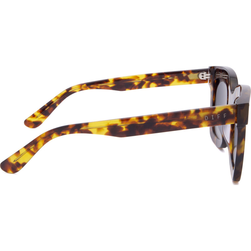 DIFF Eyewear Carson Polarized Sunglasses | Amber + Steel Gradient Lens