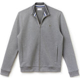Lacoste Full Zip Collared Men's Fleece Sweatshirt | Galaxite Chine