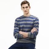 Lacoste Striped Men's Fleece Sweathsirt | Galaxite Chine/Methylene