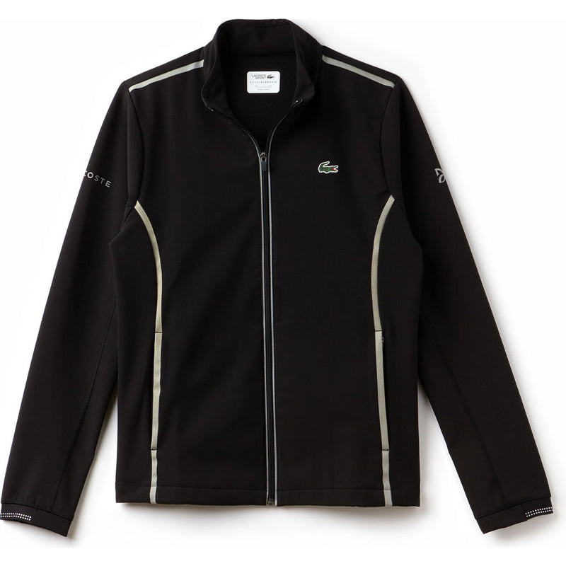Lacoste Sport x Novak Djokovic Midlayer Men's Zip Sweatshirt | Black SH7401