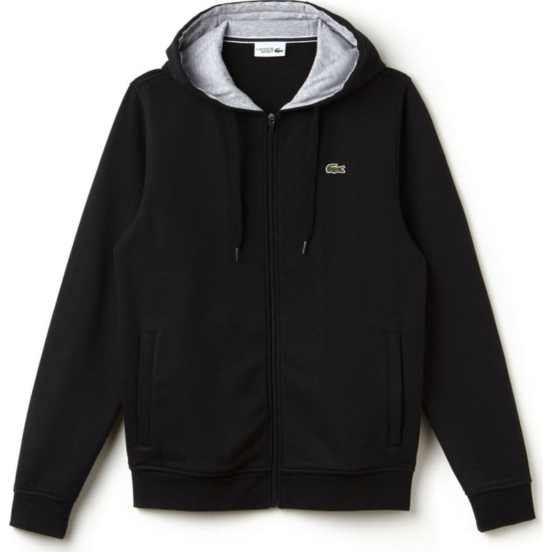 Lacoste Sport Full Zip Men's Hooded Sweatshirt | Black