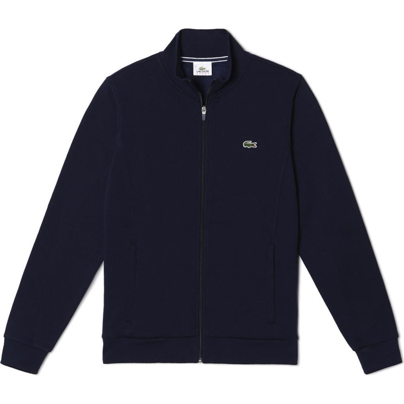 Lacoste Sport Full Zip Collared Men's Fleece Sweatshirt | Navy Blue