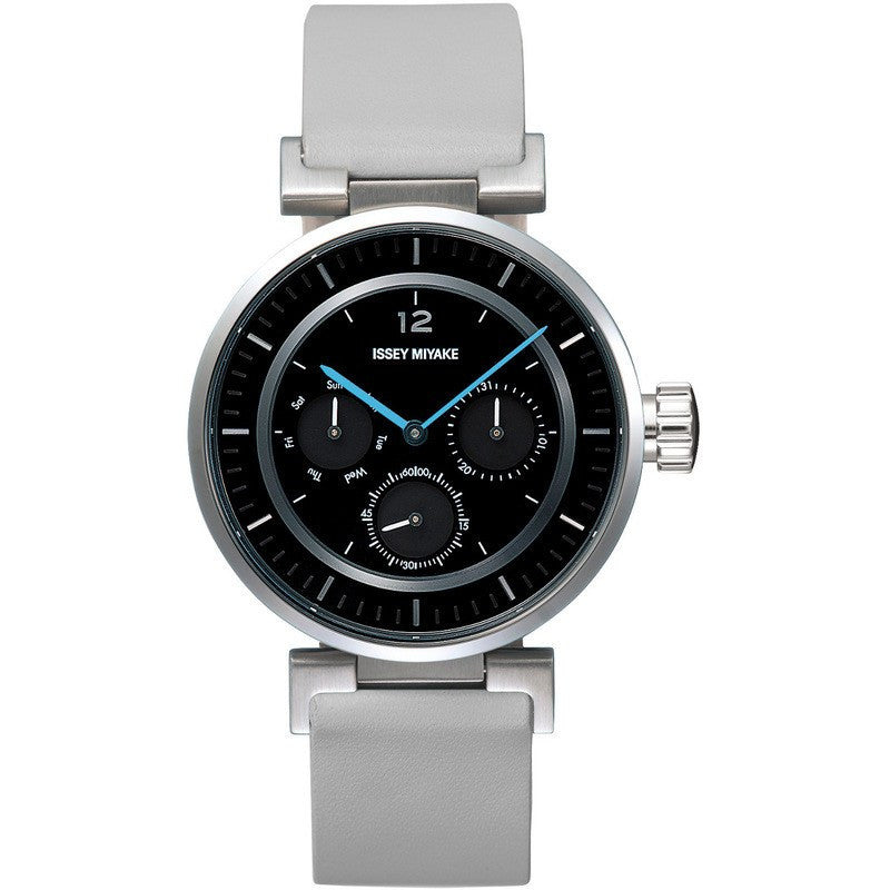 Issey Miyake W Watch | Black/Grey Leather SILAAB05