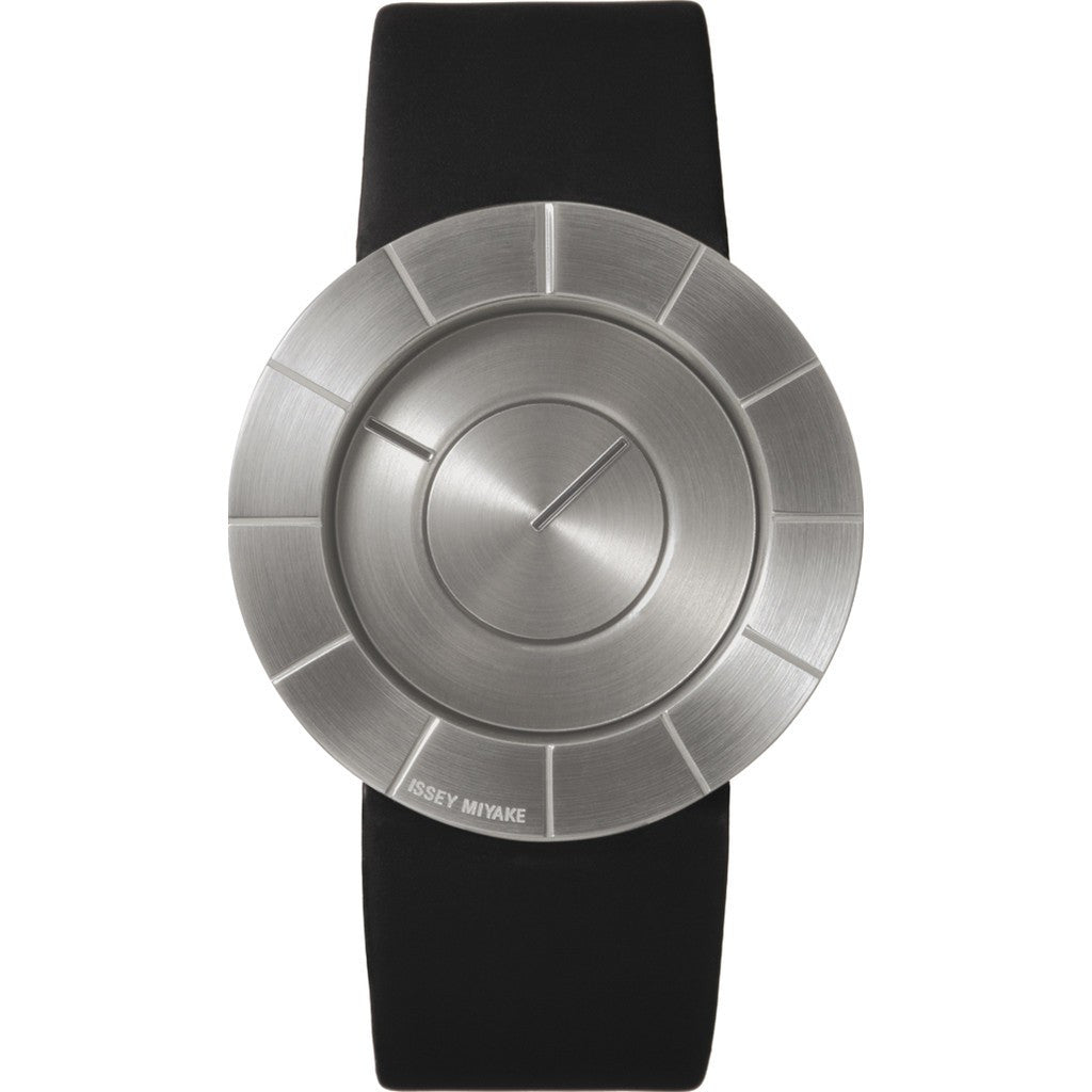 Issey Miyake TO Silver Watch Black Leather Silan003 Pm/Sl/Bk – Sportique