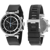 Issey Miyake W Black Chronograph Watch | Black Leather Silay009 Pm/3Ibk5/Bkdt