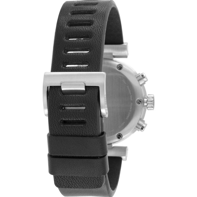 Issey Miyake W Black Chronograph Watch | Black Leather Silay009 Pm/3Ibk5/Bkdt