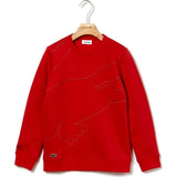 Lacoste Boy's Sport Oversized Croc Fleece Tennis Sweatshirt
