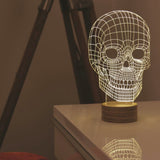 Studio Cheha Skull LED Table Lamp | Birch/Acrylic