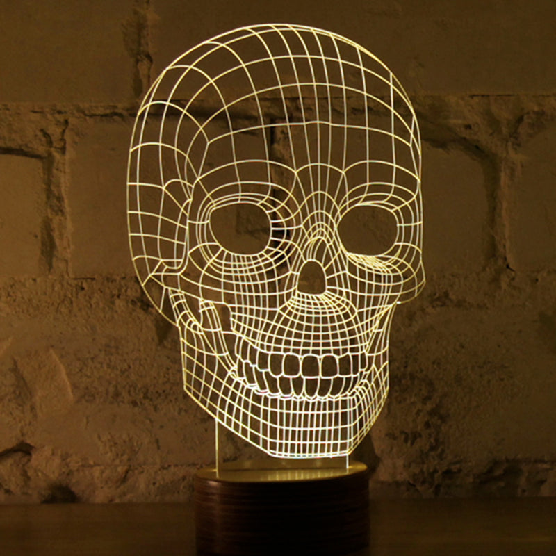 Studio Cheha Skull LED Table Lamp | Birch/Acrylic