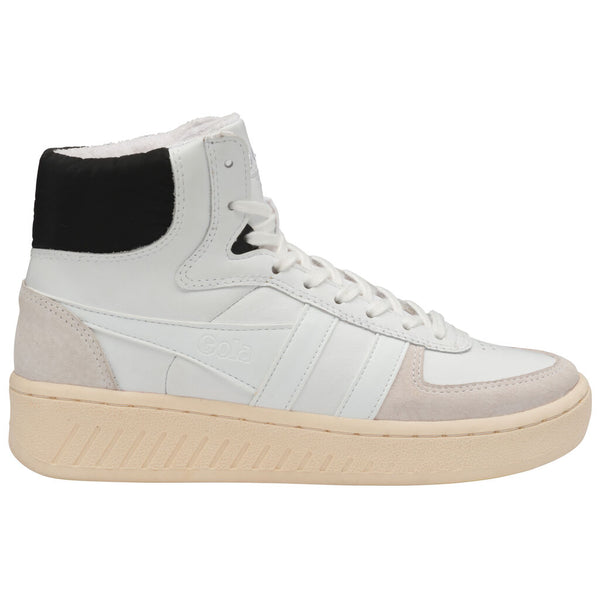 Gola Women's Slam High Sneaker | White/Black/Off White