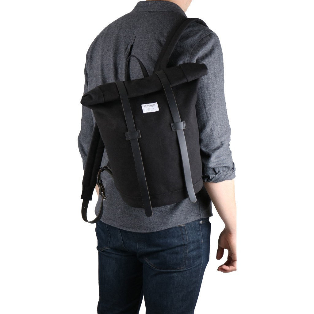 Sandqvist Sonja Rolltop Backpack Black SQA541 – Sportique