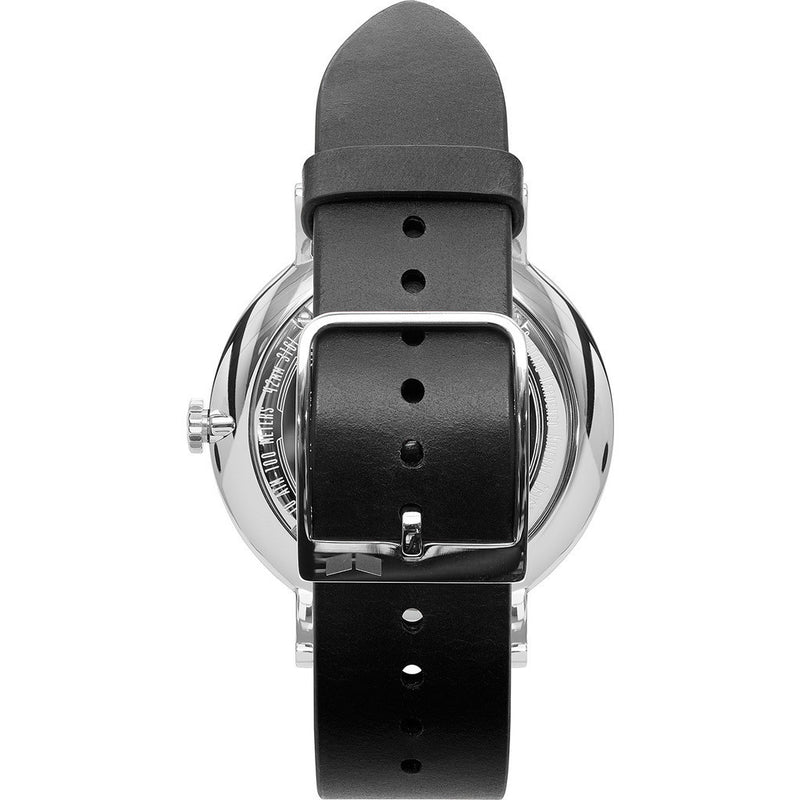 Vestal The Sophisticate Watch | Black/Silver/Black/Italian Leather/Swiss Jewel Movement SPH3L04