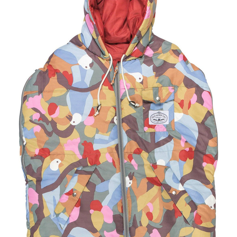 Poler Reversible Napsack Wearable Sleeping Bag | Birdy Print