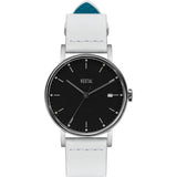 Vestal The Sophisticate 36 Italian Leather Watch | White/Silver/Black