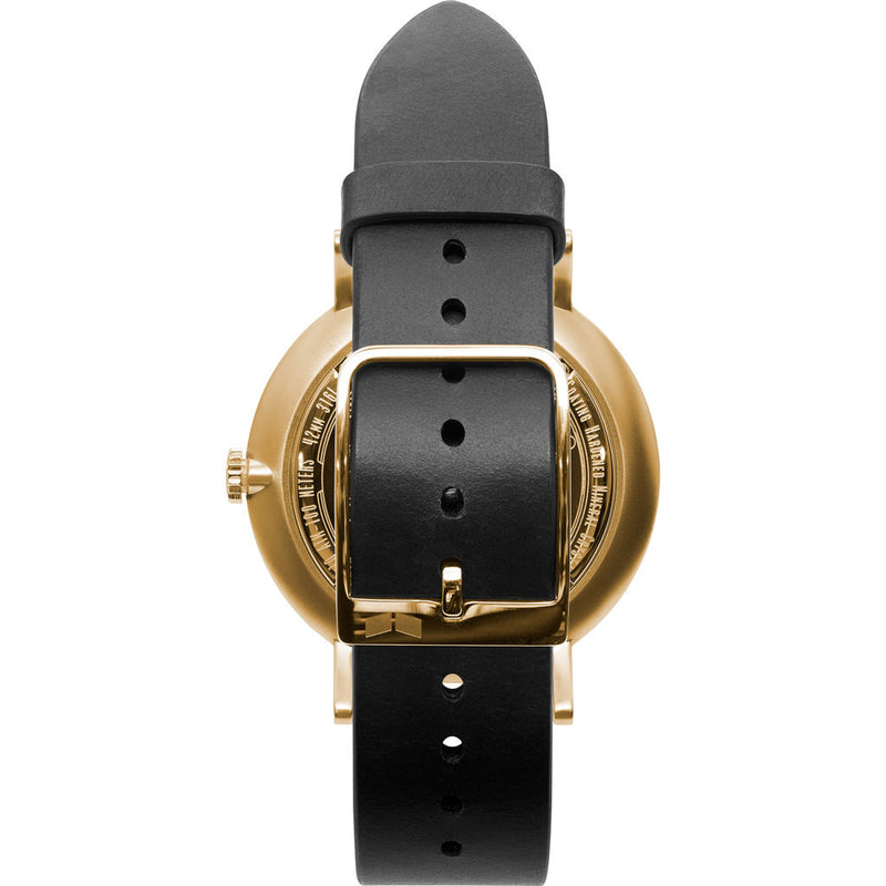 Vestal The Sophisticate 36 Italian Leather Watch | Black/Gold/Black