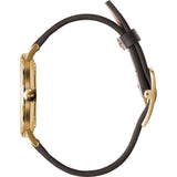 Vestal The Sophisticate 36 Italian Leather Watch | Dark Brown/Gold/Black