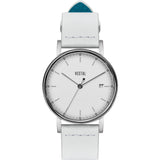 Vestal The Sophisticate 36 Italian Leather Watch | White/Silver/White