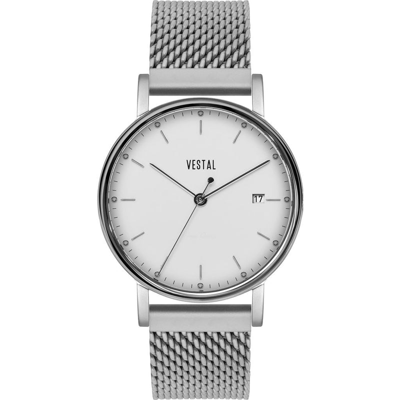 Vestal The Sophisticate 36 Metal Watch | Silver/White/Mesh