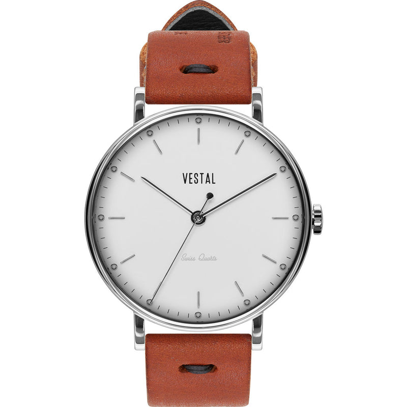 Vestal The Sophisticate Makers Edition Watch | Persimmon-Black/Silver/White
