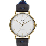 Vestal The Sophisticate Makers Edition Watch | Black-Blue/Gold/White