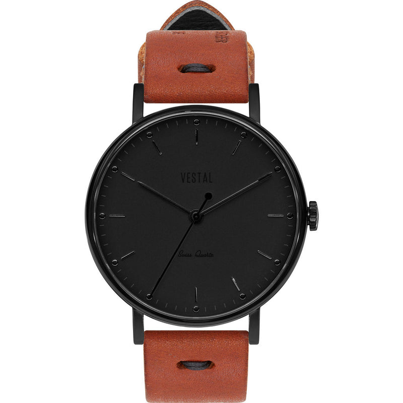 Vestal The Sophisticate Makers Edition Watch | Persimmon-Black/Black/Black