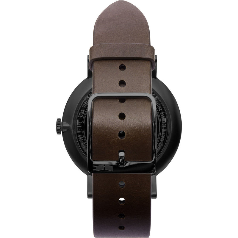 Vestal The Sophisticate Italian Leather Watch | Dark Brown/Black